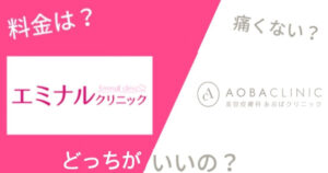エミナルクリニックとあおばクリニックを14項目で比較！どっちがいいの？